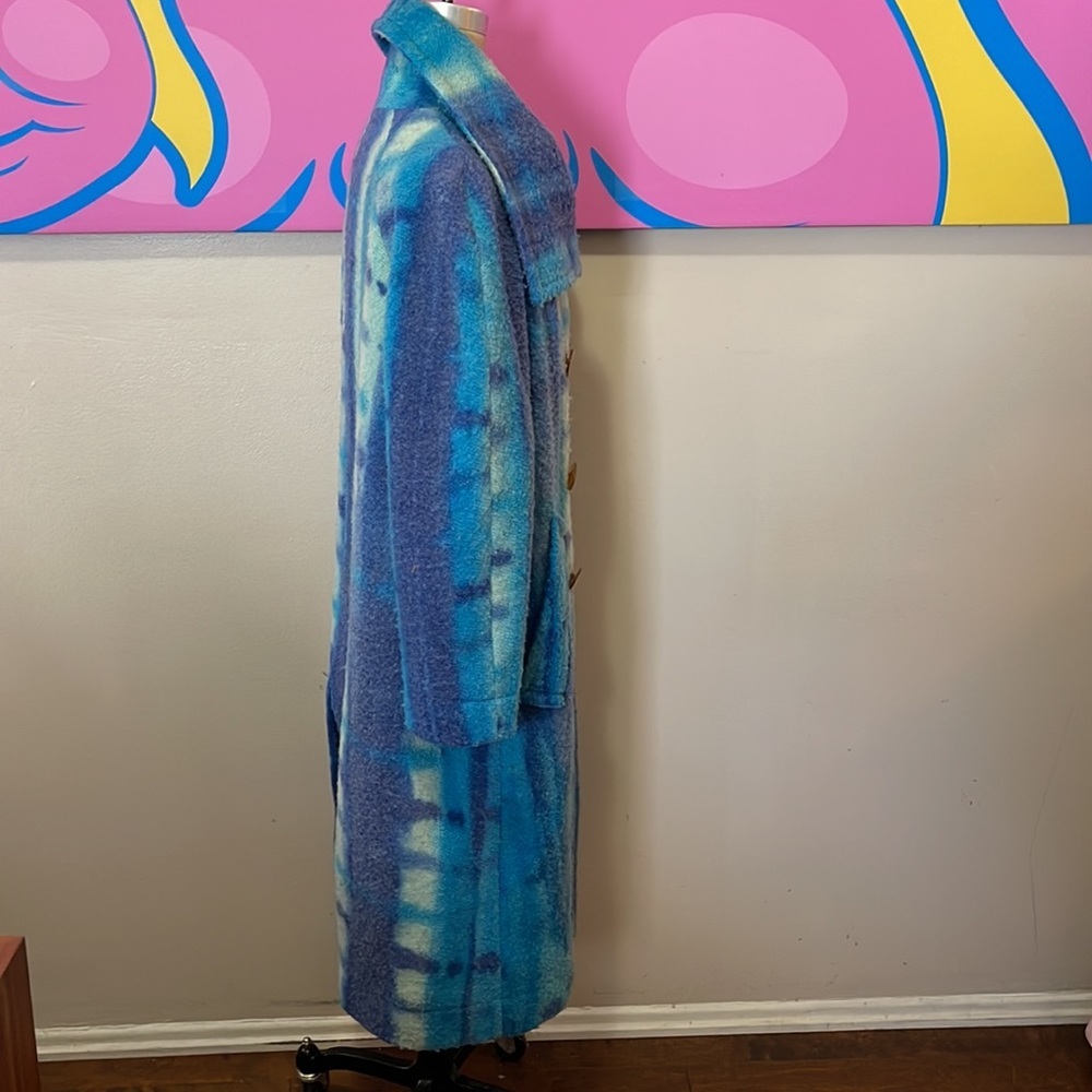Vivienne Westwood Blue White Green Plaid Wool Coat - Picture 7 of 16